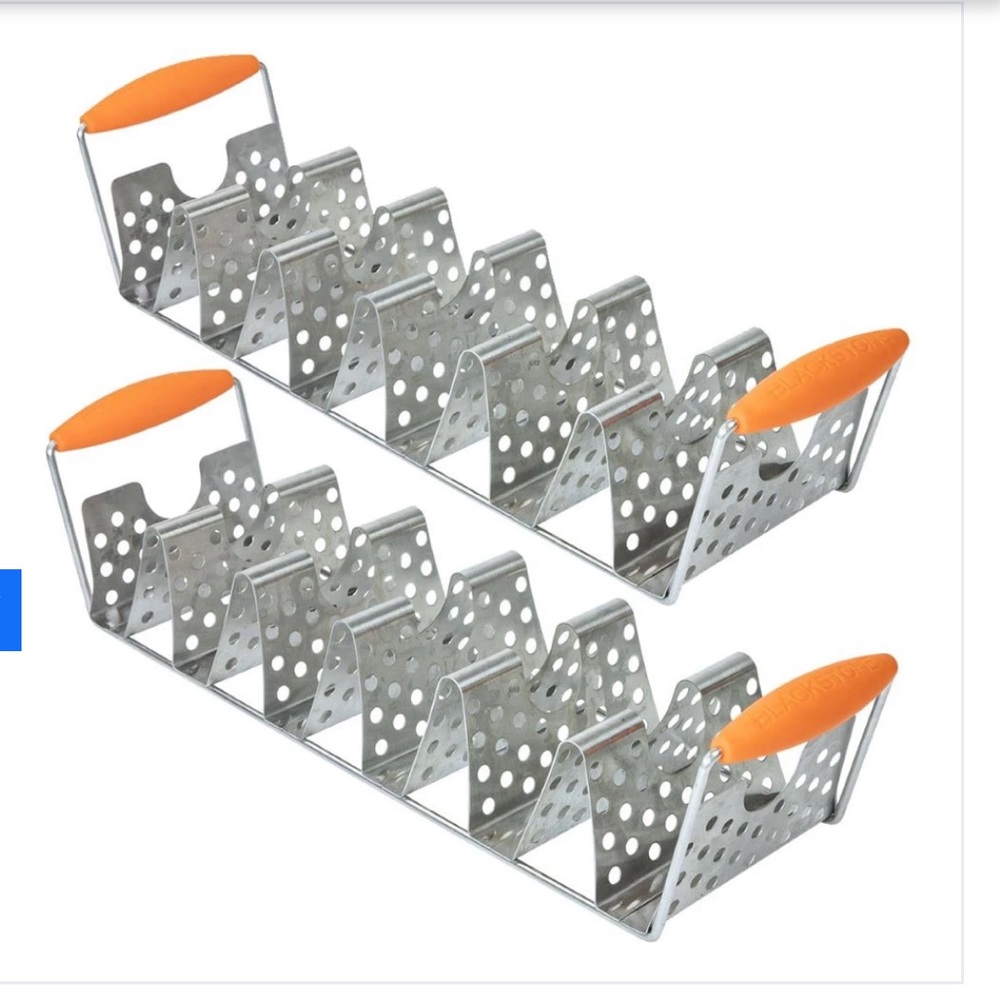 Set Of 2 Blackstone Taco Rack Holder Steel